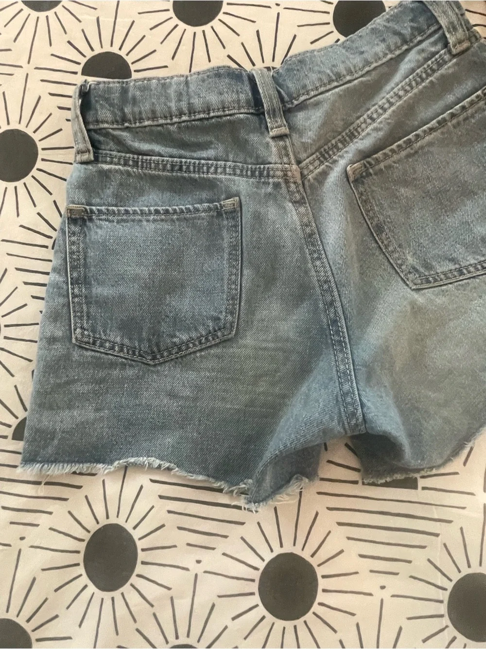 Fun Old Navy Embroidered Light Blue Denim Shorts (Girl’s Sz 14) FINAL PRICED